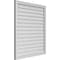 Ekena Millwork Vertical Surface Mount PVC Gable Vnt: Non-Functional, w/2"W x 1-1/2"H, Brickmould Frame, 36"W x 42"H GVPVE36X4202SN - alternate 4